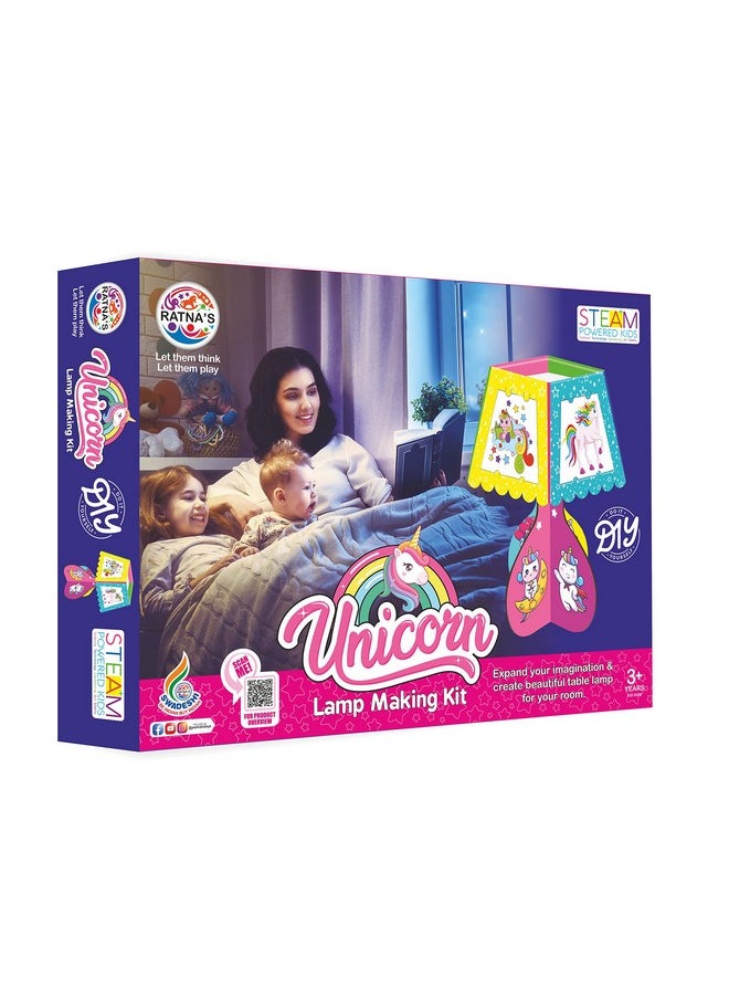 RATNA'S Unicorn DIY Toy Lamp Making Kit for Kids