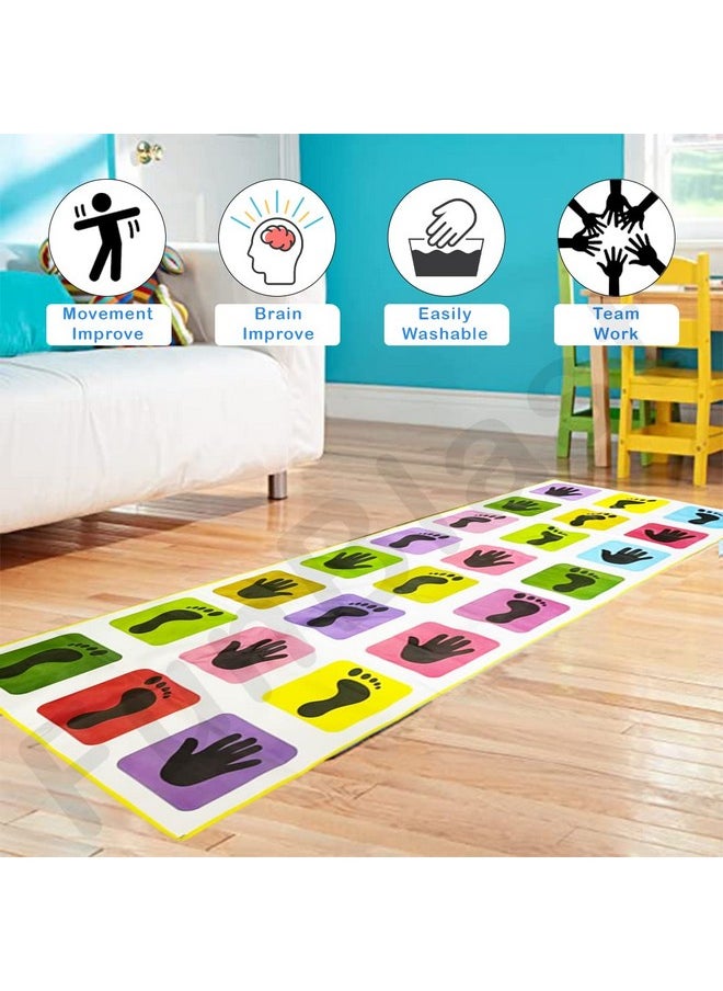 FunBlast Kids Hopscotch Jumbo Play Mat Game for Kids and Adults Family Game, Kith-Kith, Stapu, Langi, Chalk Game - Large (40