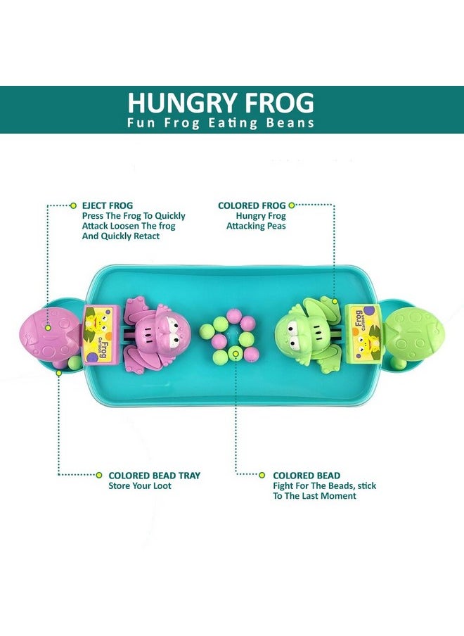 Wembley Hungry Frog Games Eating Beans Games | Indoor Games Interactive Game Toy of Family Board Games for Kids | Interactive Game Toys Multiplayer Game for 2 Player
