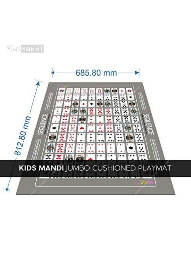 Kids Mandi Make a Jumbo Sequence Game - Family and Adults Board Game (Jumbo Sequence Game)