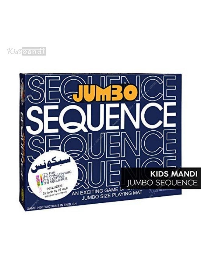 Kids Mandi Make a Jumbo Sequence Game - Family and Adults Board Game (Jumbo Sequence Game)