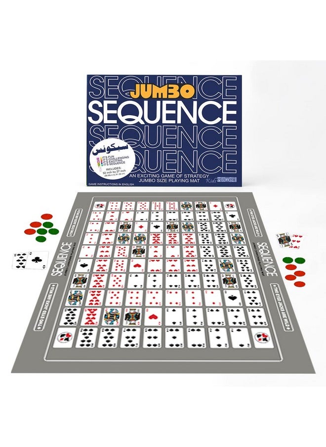 Kids Mandi Make a Jumbo Sequence Game - Family and Adults Board Game (Jumbo Sequence Game)