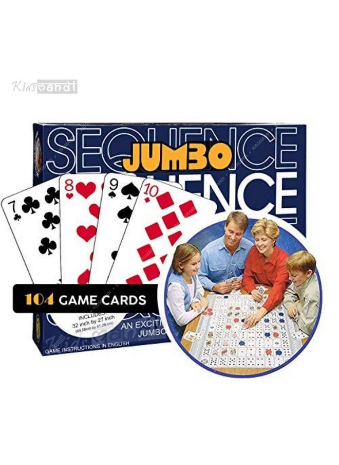 Kids Mandi Make a Jumbo Sequence Game - Family and Adults Board Game (Jumbo Sequence Game)