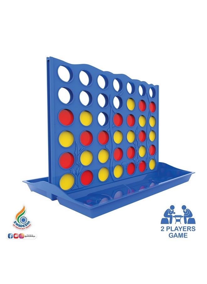 Ratna's Original Plot 4 Big Board Game Family Game Strategy Game for 2 Players Ages 5 & Up