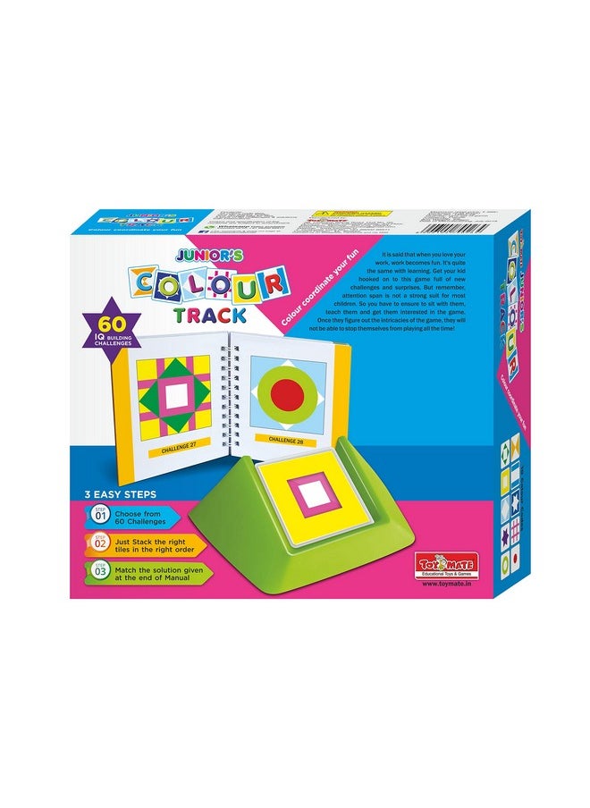 toymate Colour Track Junior- Fun Pack of 60 Challenge IQ Building Activity Game for Age 3 to 5 Years