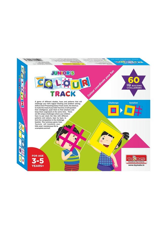toymate Colour Track Junior- Fun Pack of 60 Challenge IQ Building Activity Game for Age 3 to 5 Years