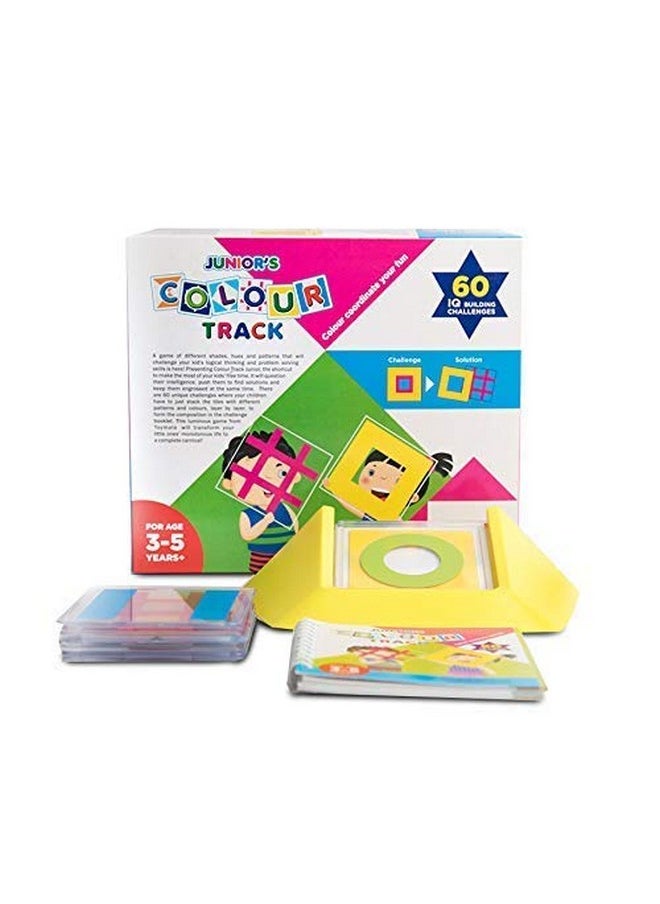 toymate Colour Track Junior- Fun Pack of 60 Challenge IQ Building Activity Game for Age 3 to 5 Years