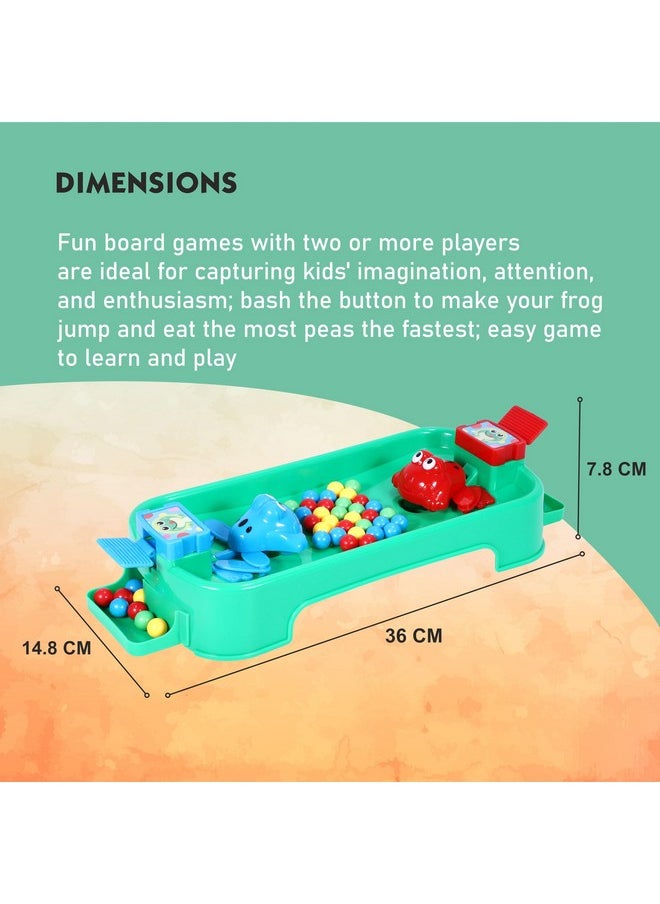 Toyzone Frog Eat Beans Game-2 Players-61014 | Eat The Beans | Hungry Frog Game for Kids | Multiplayer Games | Game for 2 Players | Board Game