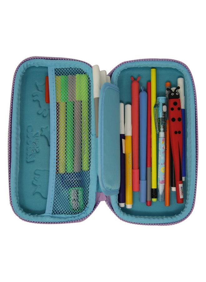 Flying Unicorn Small Pencil Case (Light Blue) School Pencil Cases for Boys and Girls | Birthday Return Gifts for Boys and Girls | Kids School Supplies | Best Pencil Cases for Girls and Boys | Kids school Stationery for Boys and Girls | Smily Kiddos Pencil Cases | Hardtop Pencil Cases for Boys and Girls