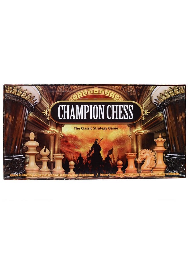 Ratna's Classic Strategy Game Champion Chess Jumbo to Develop Strategy Building and Concentration (Jumbo)