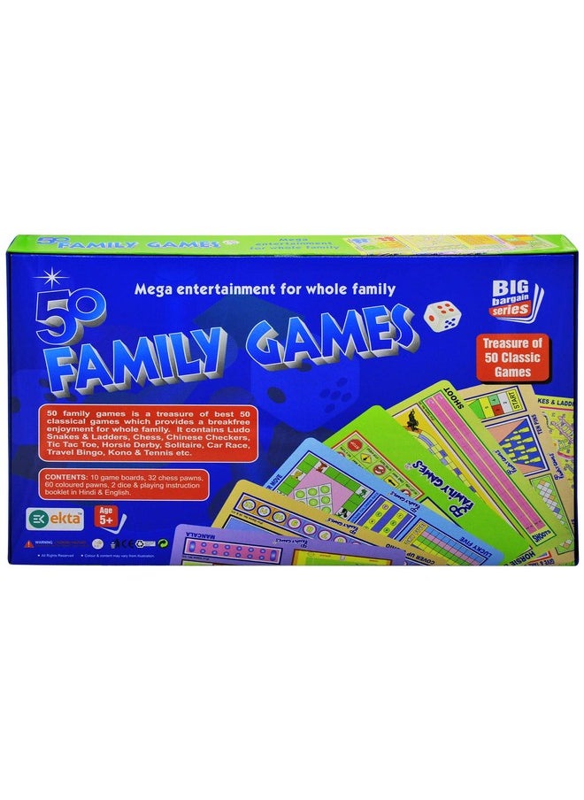 EKTA 50 Family Games for Kid pack of 1