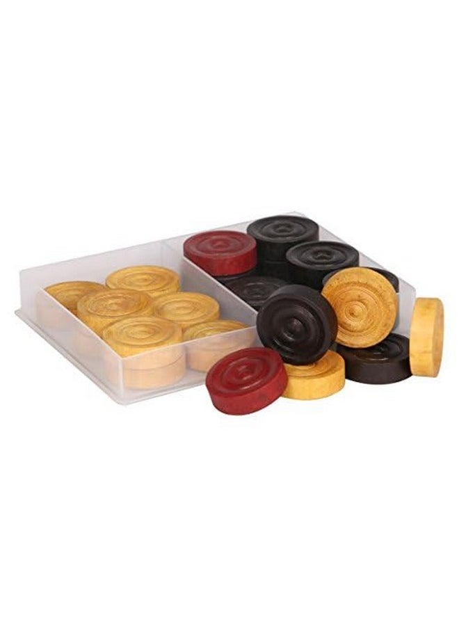 Synco Leader Carrom Coins Carrom Board Accessories (Carrom Men) - Adult, Multicolor