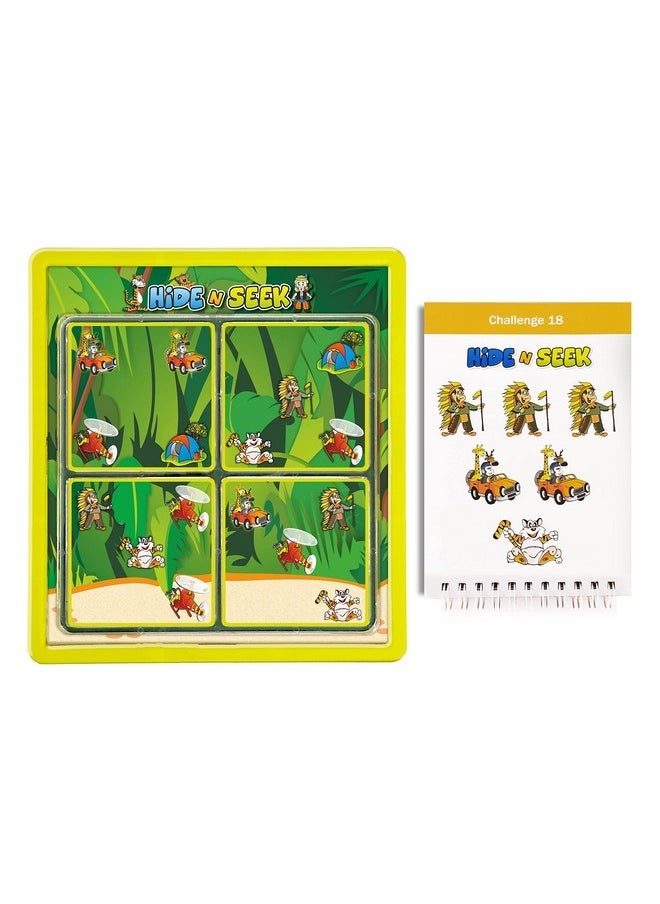 toymate Hide & Seek Jungle- 48 Challenges- An Award Winning Brain Teasing Puzzle Game For Kids Age 5 Years & Above|Pack of 4