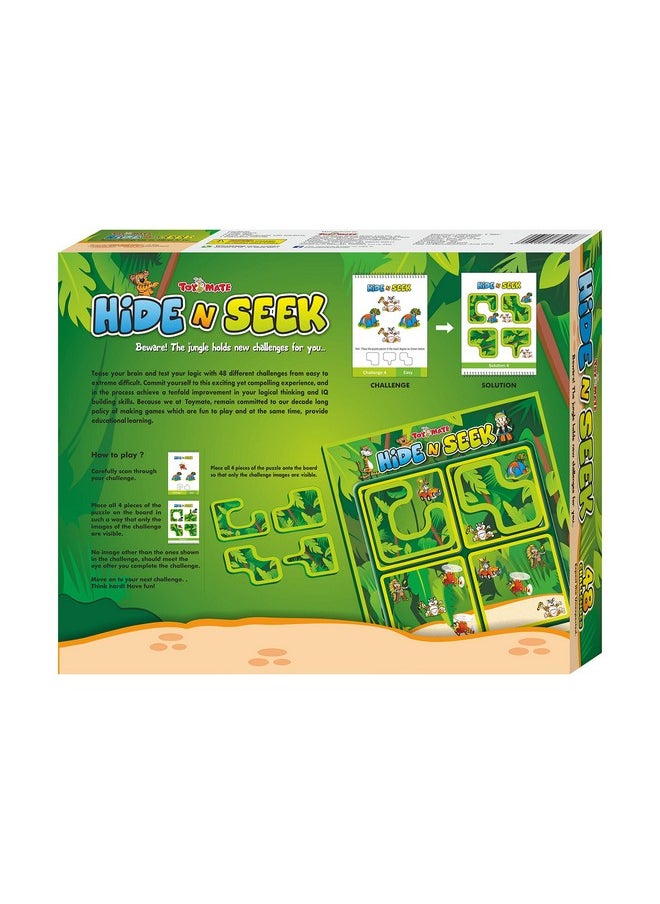 toymate Hide & Seek Jungle- 48 Challenges- An Award Winning Brain Teasing Puzzle Game For Kids Age 5 Years & Above|Pack of 4