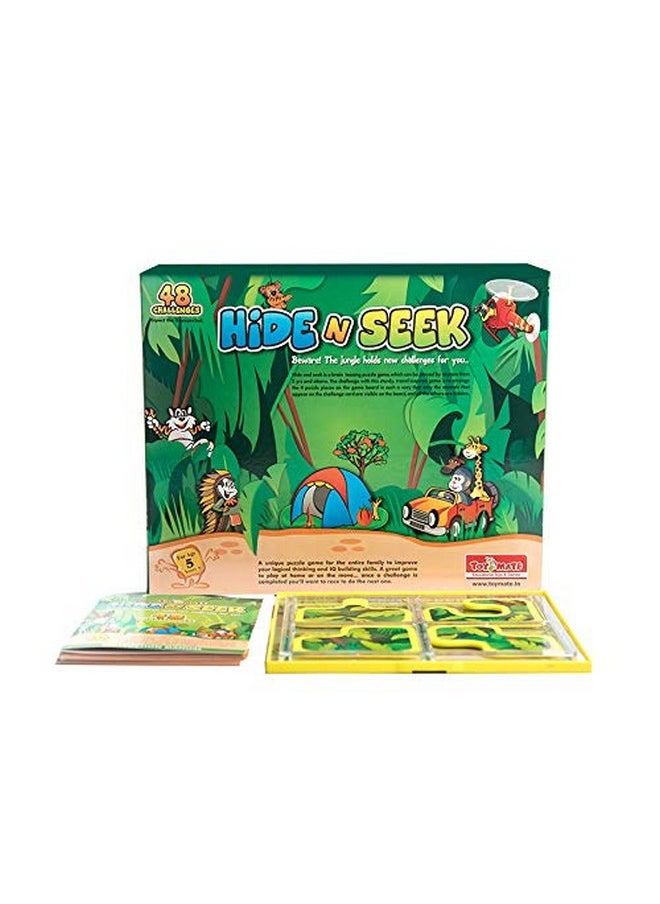 toymate Hide & Seek Jungle- 48 Challenges- An Award Winning Brain Teasing Puzzle Game For Kids Age 5 Years & Above|Pack of 4