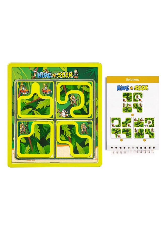toymate Hide & Seek Jungle- 48 Challenges- An Award Winning Brain Teasing Puzzle Game For Kids Age 5 Years & Above|Pack of 4