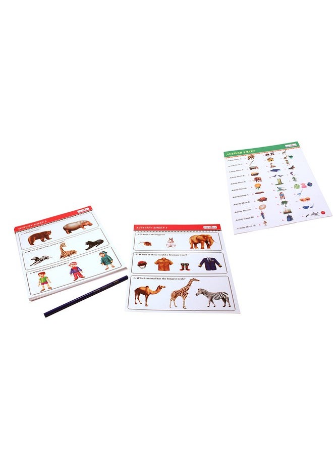 Creative's Brain Boosters-2 | Early Learning Skills Cards Game | Educational Game for kids | Children Learning Shapes, Colours, Sizes, Opposite, Letter, Sound | Reinforce Skills for kids | Ages 3 & Up