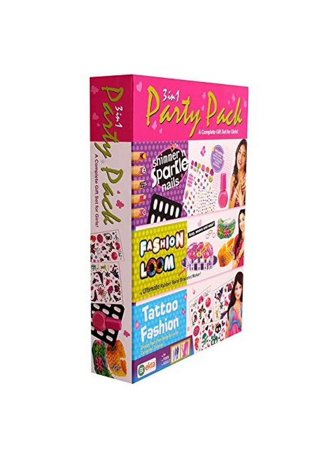 Ekta 3 in 1 Party Pack| Indoor Game| Multicolor