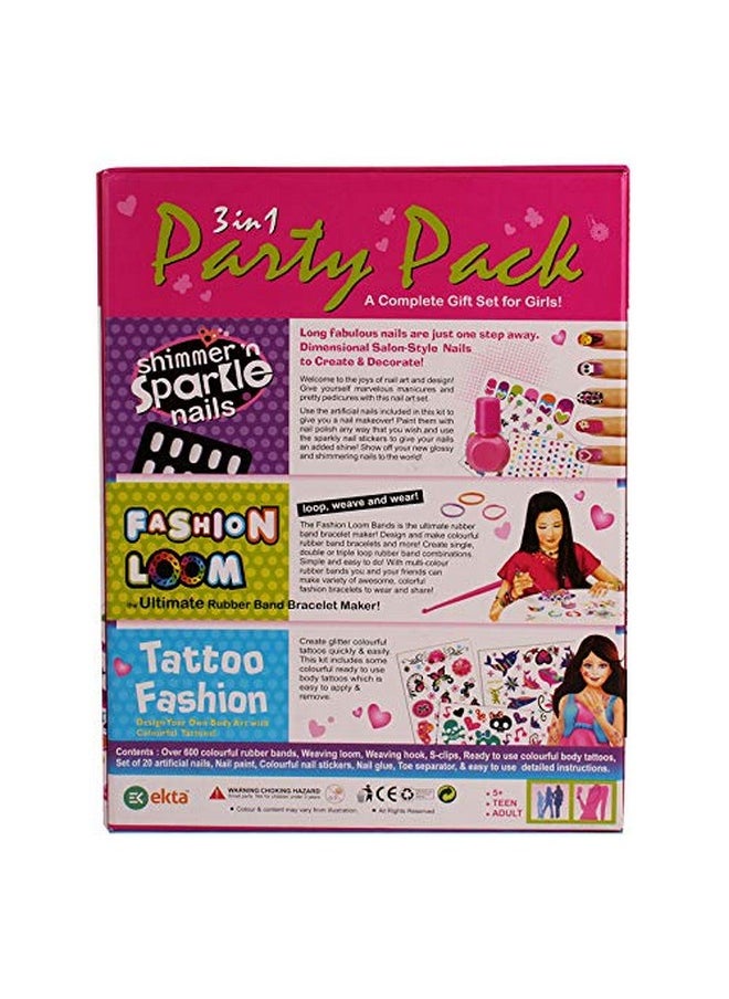 Ekta 3 in 1 Party Pack| Indoor Game| Multicolor