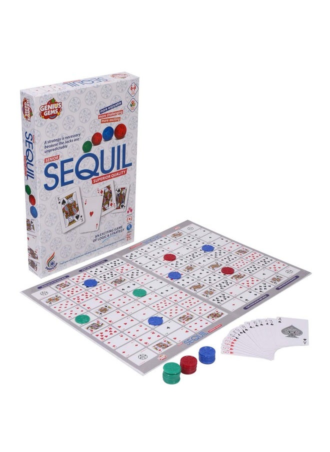 RATNA'S Sequil Game an Exciting Game of Logic & Strategy, Multicolor, Kids