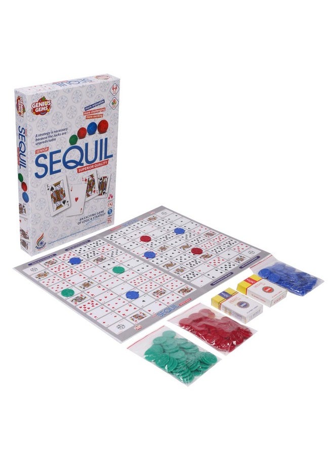 RATNA'S Sequil Game an Exciting Game of Logic & Strategy, Multicolor, Kids