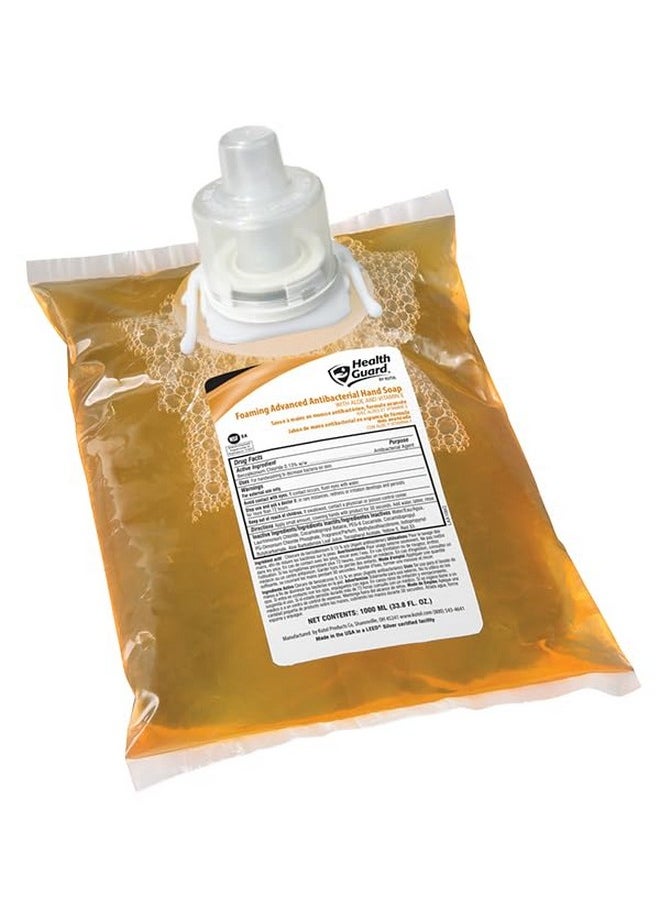 Kutol Health Guard #21352 Foaming Advanced Antibacterial Soap refills, 4/1000 mL