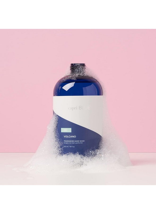 Capri Blue Hand Wash Refill - Volcano Liquid Hand Soap Refill - Moisturizing Hand Soap for Skin Care Routine - Liquid Soap Refill with Notes of Tropical Fruits and Sugared Citrus (16 fl oz)
