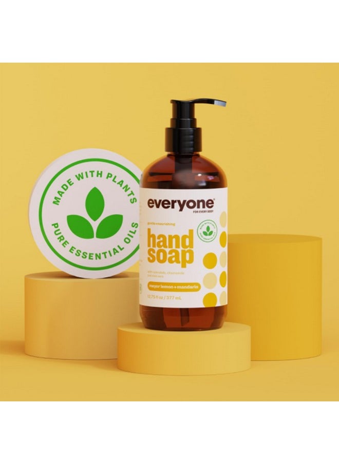 Everyone Liquid Hand Soap, 12.75 Ounce (Pack of 3), Meyer Lemon and Mandarin, Plant-Based Cleanser with Pure Essential Oils