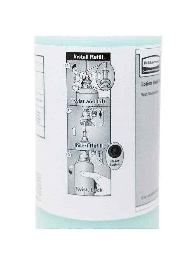 Rubbermaid FG4013111, Oneshot Liquid Hand Soap 800ml Lotion Soap with Moisturizer Refill - Lot of 4