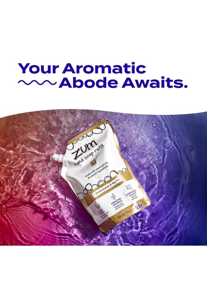 Zum Indigo Wild Hand Soap - Natural Liquid Hand Soap - Perfect Bathroom & Kitchen Hand Soap - Frankincense & Myrrh Scent - 32 oz Refill