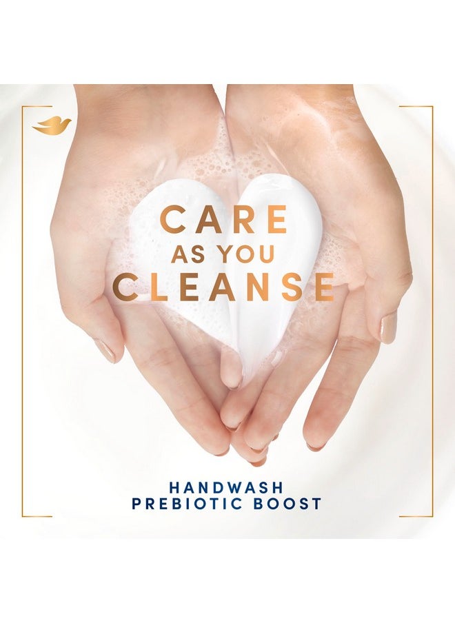Dove Prebiotic Boost Hand Wash Soothing Therapy 4 Count for Lasting Softness, with Oatmeal & Ceramides, 12 oz