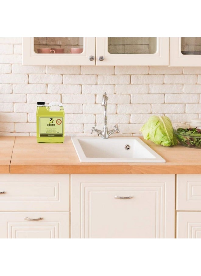 Cucina Purifying Hand Wash Refill, 33.8 Oz Plastic Jug (2, Coriander and Olive Tree)