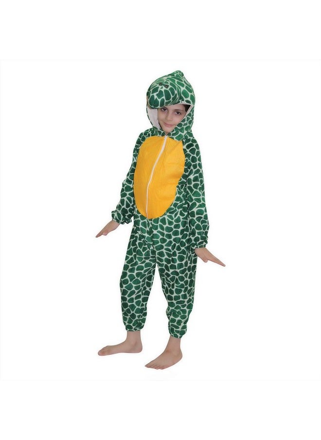 Kaku Fancy Dresses Tortoise Water Animal Costume -Green, 7-8 Years, For Boys & Girls
