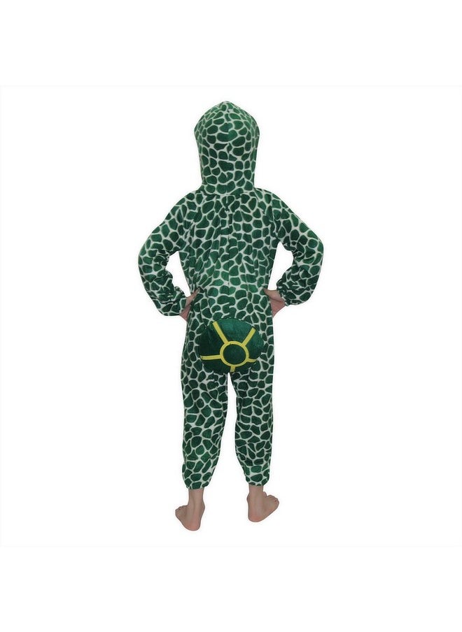 Kaku Fancy Dresses Tortoise Water Animal Costume -Green, 7-8 Years, For Boys & Girls