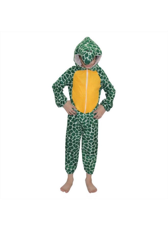 Kaku Fancy Dresses Tortoise Water Animal Costume -Green, 7-8 Years, For Boys & Girls