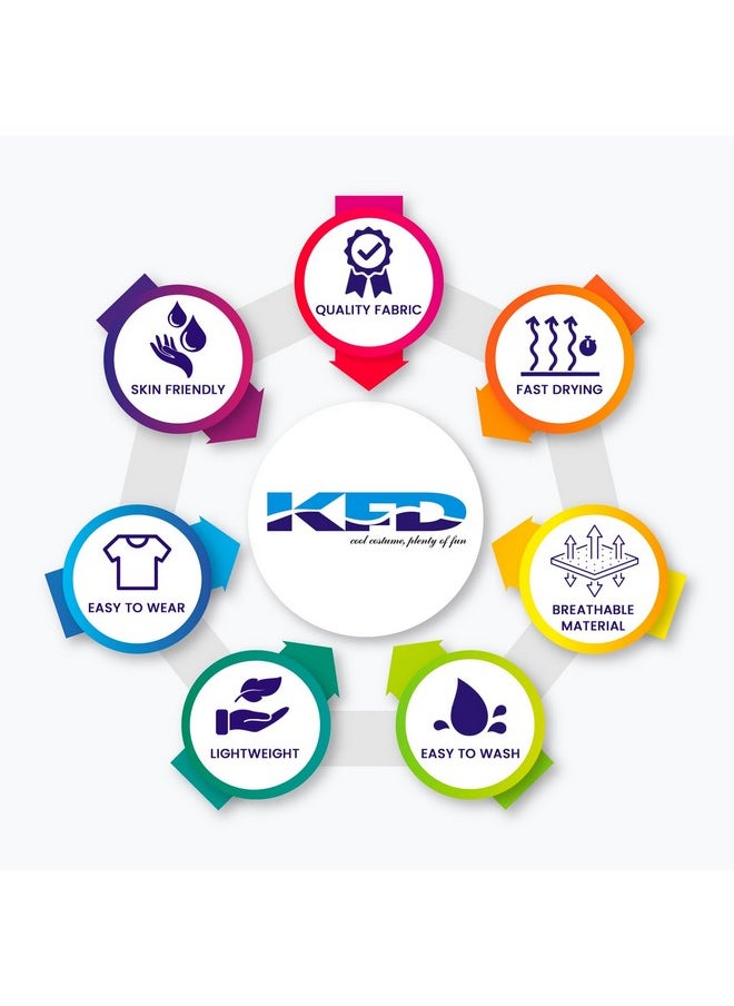 Kaku Fancy Dresses Polyester Halloween White Robe/Cloak With Teeth, Mask & Basket Combo Fancy Dress Halloween Costume For Kids - 3-4 Years