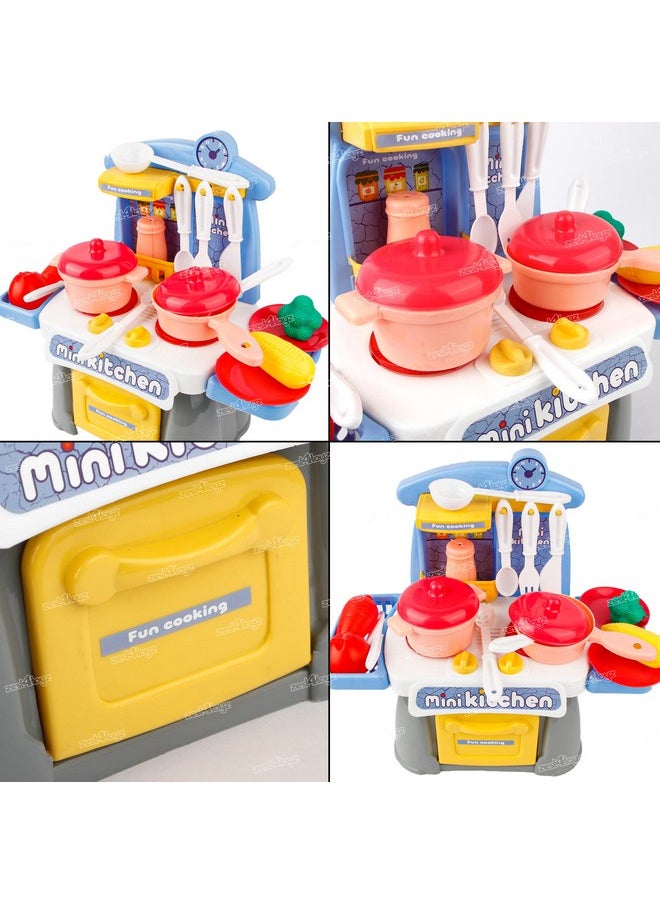 Zest 4 Toyz Kitchen Toys Set for Kids Boys Girls - 20PCS Pretend Cooking Playset Accessories with Pretend Play Toys for Girls with Baby&Toddler-Educational Gift for 3 4 5 6 Ages