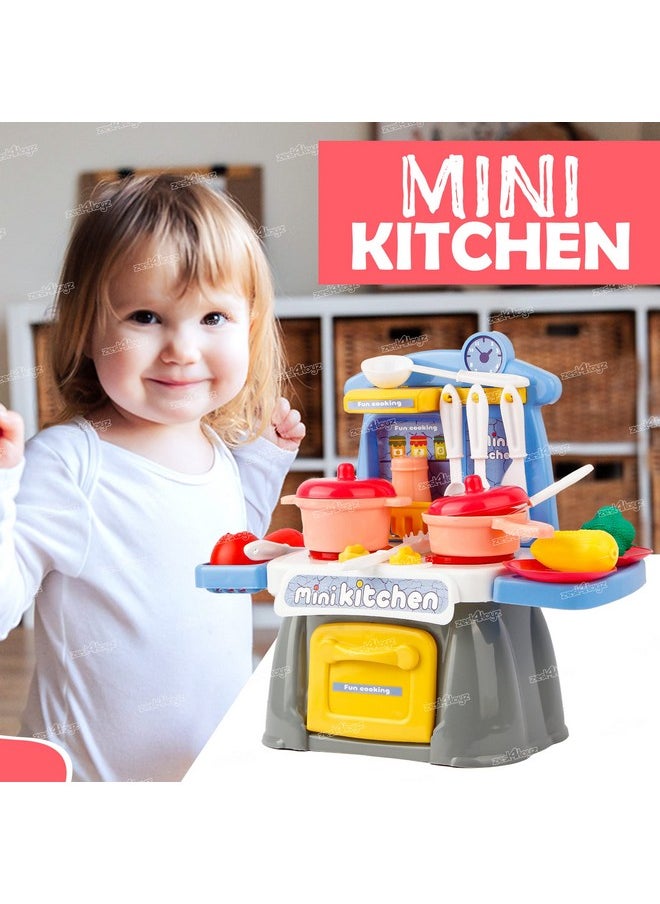 Zest 4 Toyz Kitchen Toys Set for Kids Boys Girls - 20PCS Pretend Cooking Playset Accessories with Pretend Play Toys for Girls with Baby&Toddler-Educational Gift for 3 4 5 6 Ages