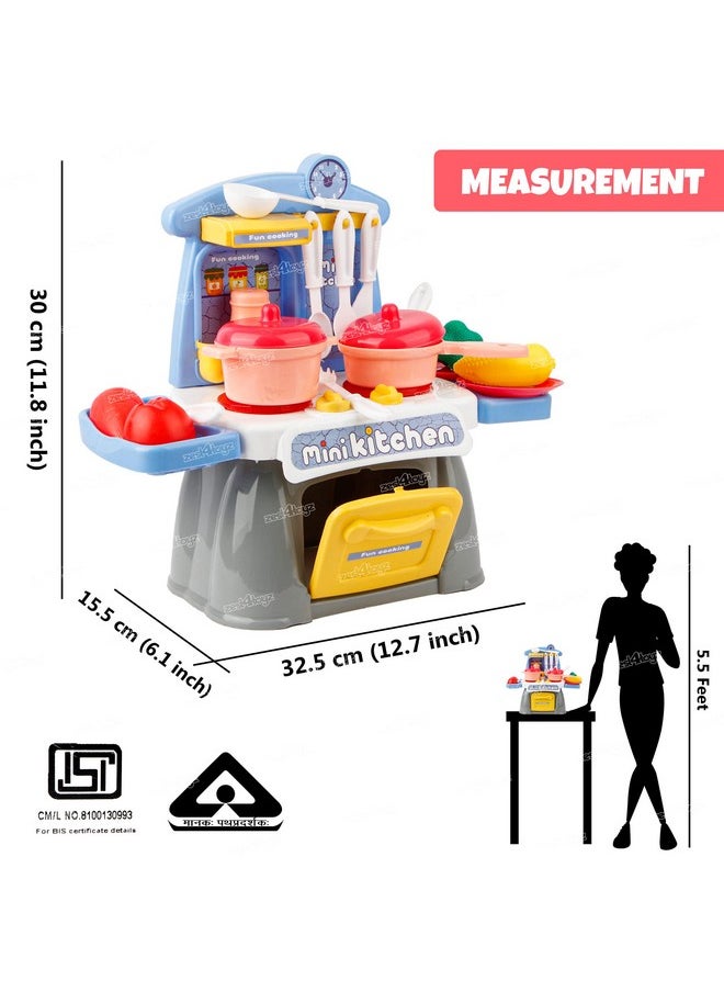Zest 4 Toyz Kitchen Toys Set for Kids Boys Girls - 20PCS Pretend Cooking Playset Accessories with Pretend Play Toys for Girls with Baby&Toddler-Educational Gift for 3 4 5 6 Ages
