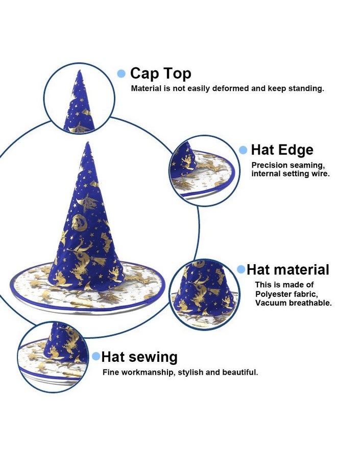 FancyDressWale Polyester Halloween Dress For Boys And Girls (Cape & Hat Only)- Blue