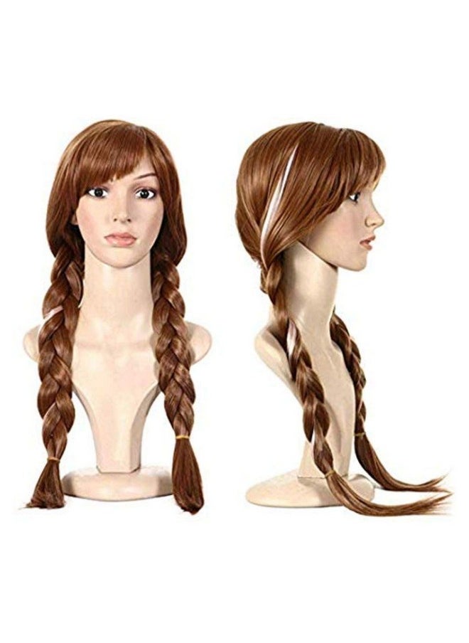 Fancydresswale Annan Cosplay Wig (Brown,3 Yrs to Adult)