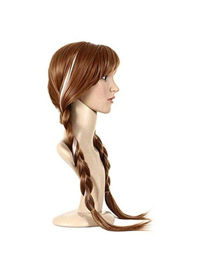 Fancydresswale Annan Cosplay Wig (Brown,3 Yrs to Adult)