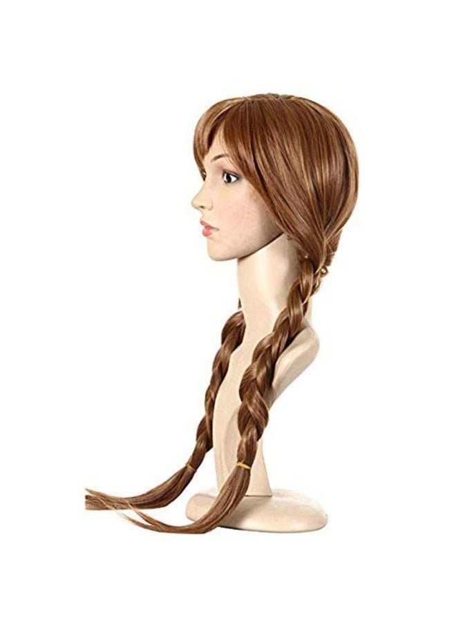 Fancydresswale Annan Cosplay Wig (Brown,3 Yrs to Adult)