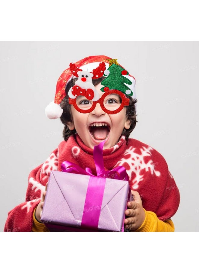 Zest 4 Toyz Christmas Party 1 Eyeglasses Frame and 1 Headbands with 1 Beard Costume Accessories for Teens Adults Christmas Decoration (Pack of 3)