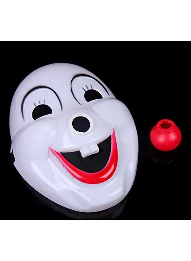 FancyDressWale Joker Clown mask with Detachable Nose, Multi Color Free Size Adult (Set of 2)