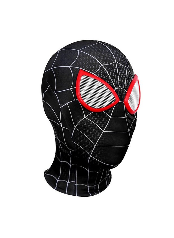 Fancyku® 3D Spider-Man Mask, Spiderman Masks Spider Man Cosplay Costumes Superhero Lenses, Superhero Costume Mask for Adult Kids, Role Play Superhero Masks for Halloween Masquerade Cosplay (Black)