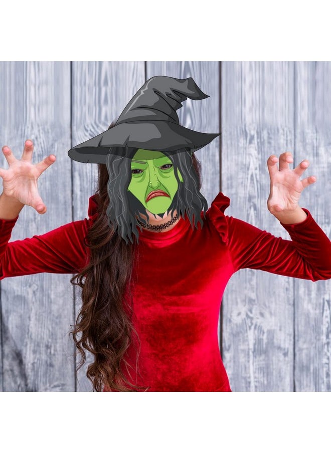 Festiko® Halloween Theme Face Masks (48 Pcs), Halloween Theme Party Supplies, Return Gifts for Kids, Halloween Theme Party Items,Witch Face Masks for Kids