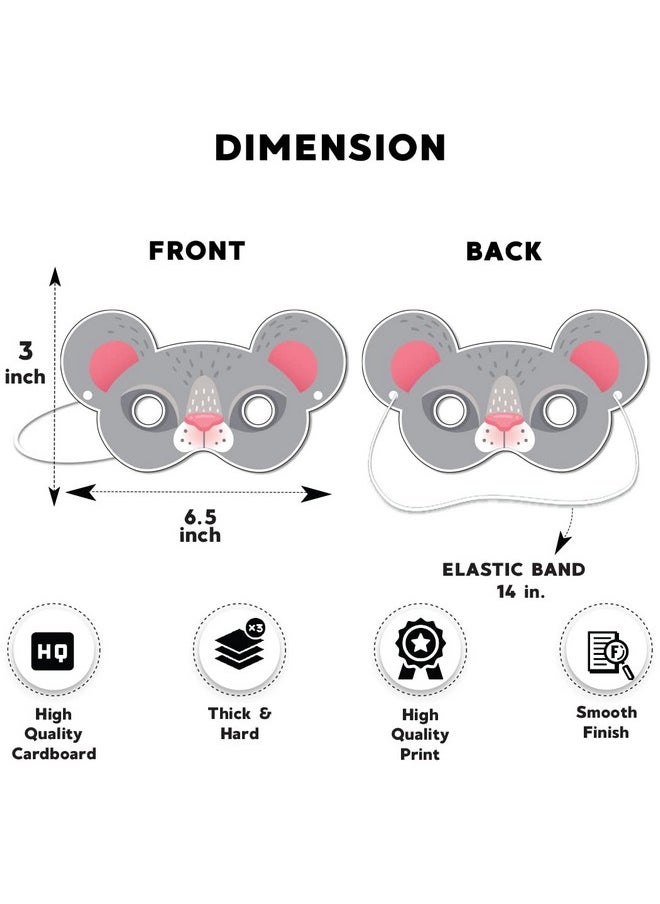 Festiko® Squirrel Theme Eye Masks (42 Pcs), Squirrel Theme Party Supplies, Return Gifts for Kids, Squirrel Theme Party Items,Eye Masks for Kids,Squirrel Eye Masks