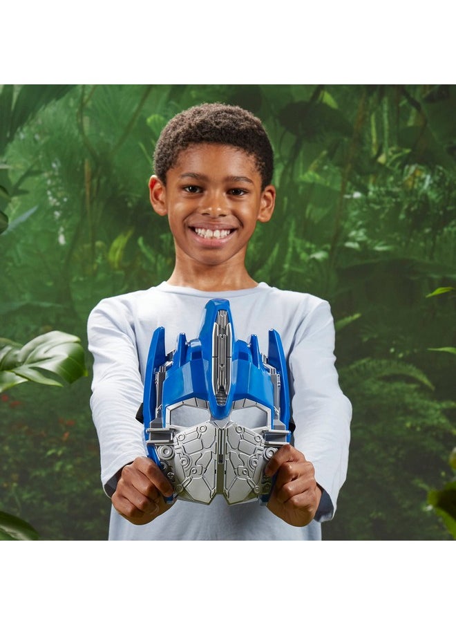 Transformers Toys Rise of The Beasts Movie Optimus Prime Roleplay Costume Mask for Ages 5 and Up, 10-inch