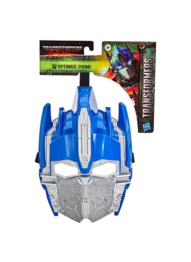 Transformers Toys Rise of The Beasts Movie Optimus Prime Roleplay Costume Mask for Ages 5 and Up, 10-inch